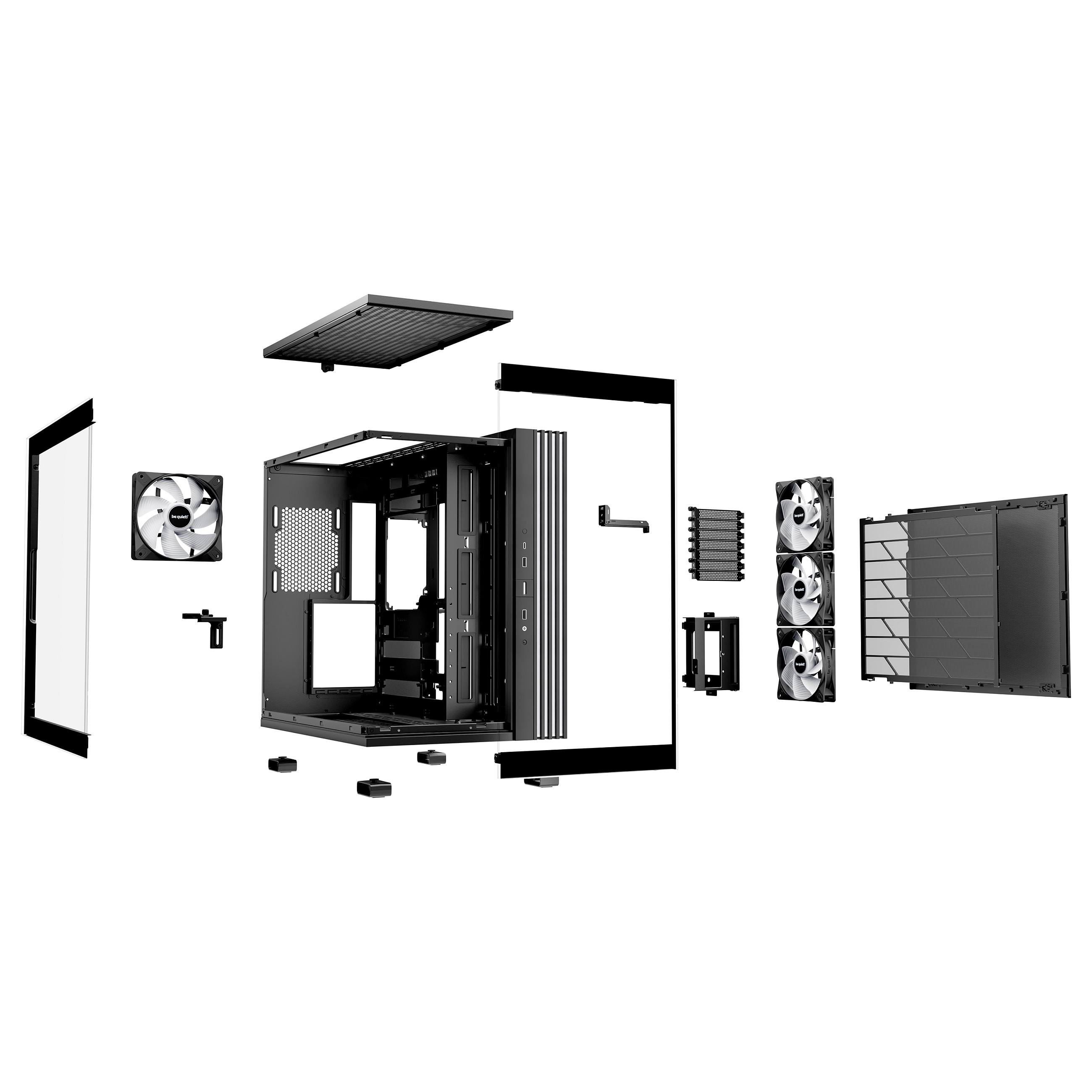 Kasë Midi be quiet! Light Base 600 LX – Zezë - 4
