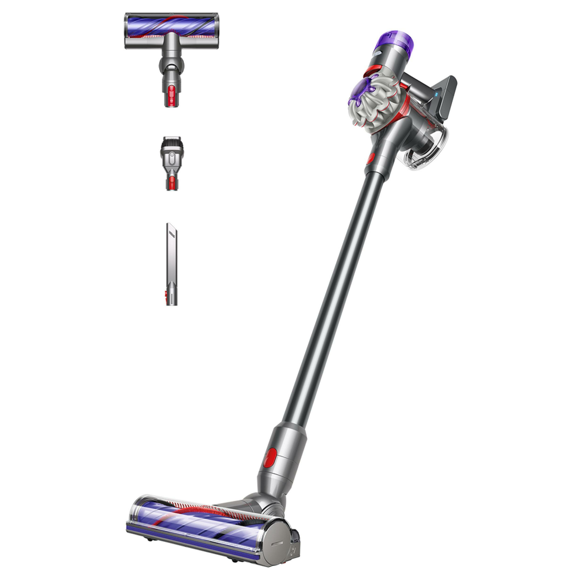 Fshesë me Vakum Dyson V8 Advanced / 130AW / 40min / 0.54L / 15 Cyclones / Motorbar / HEPA - Argjend/Vjollcë