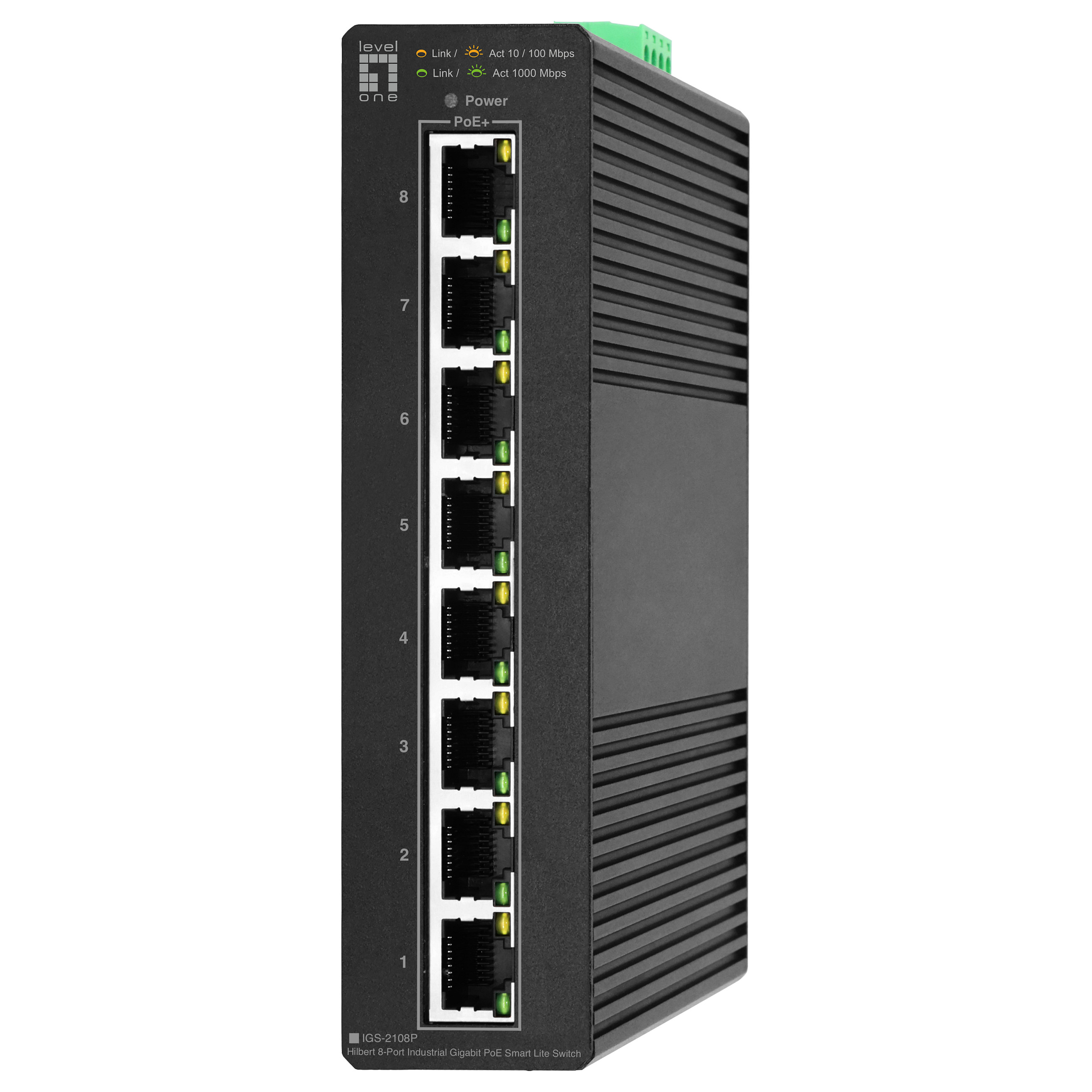 Switch 8x GE IGS-2108P 8xPoE Outputs schwarz - 1