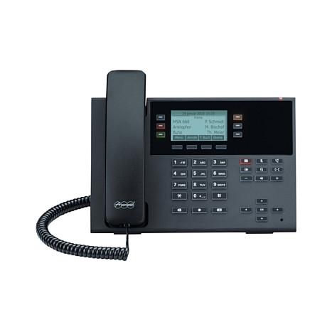 Telefon VoIP Auerswald COMfortel D-210, SIP, 2.7", 6x çelësa funksioni, 6x llogari SIP, PoE - Zezë