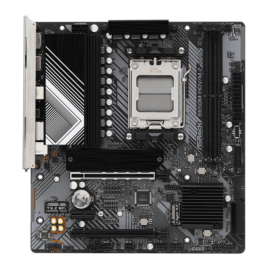 Pllakë Amë AMD AM5 ASROCK B650M-HDV/M.2 / DDR5 / HDMI+DP - 3