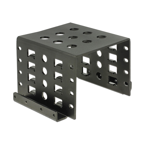 Aksesor për Disqe DeLOCK 18271 / 4x 2.5" në 3.5" / Installation Frame - Zezë