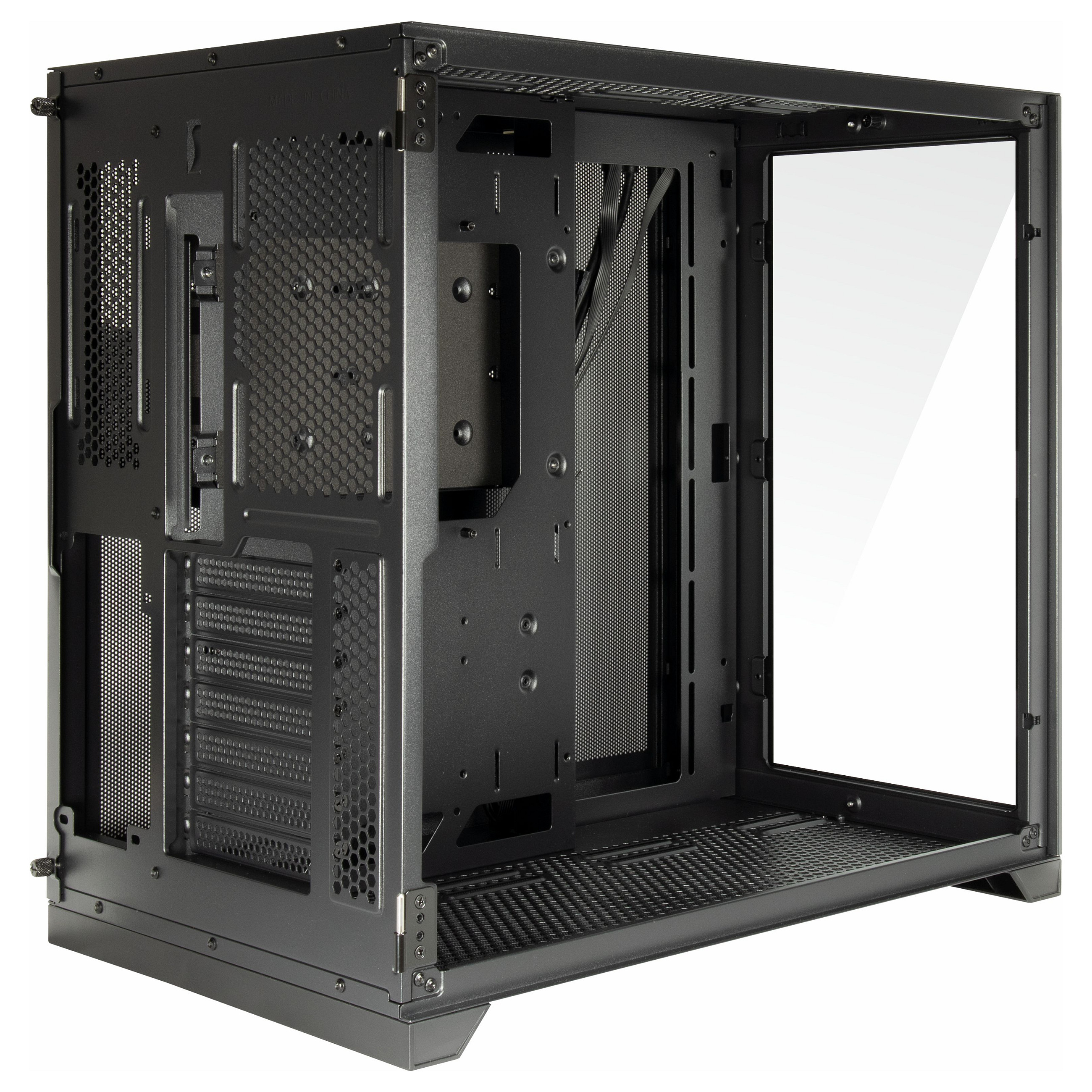 Kasë PC Inter-Tech C-703 Vision / Midi Tower / ATX / 10x 120mm Fan Support / 3x 2.5" + 2x 3.5" Bay / Tempered Glass - Zezë - 8