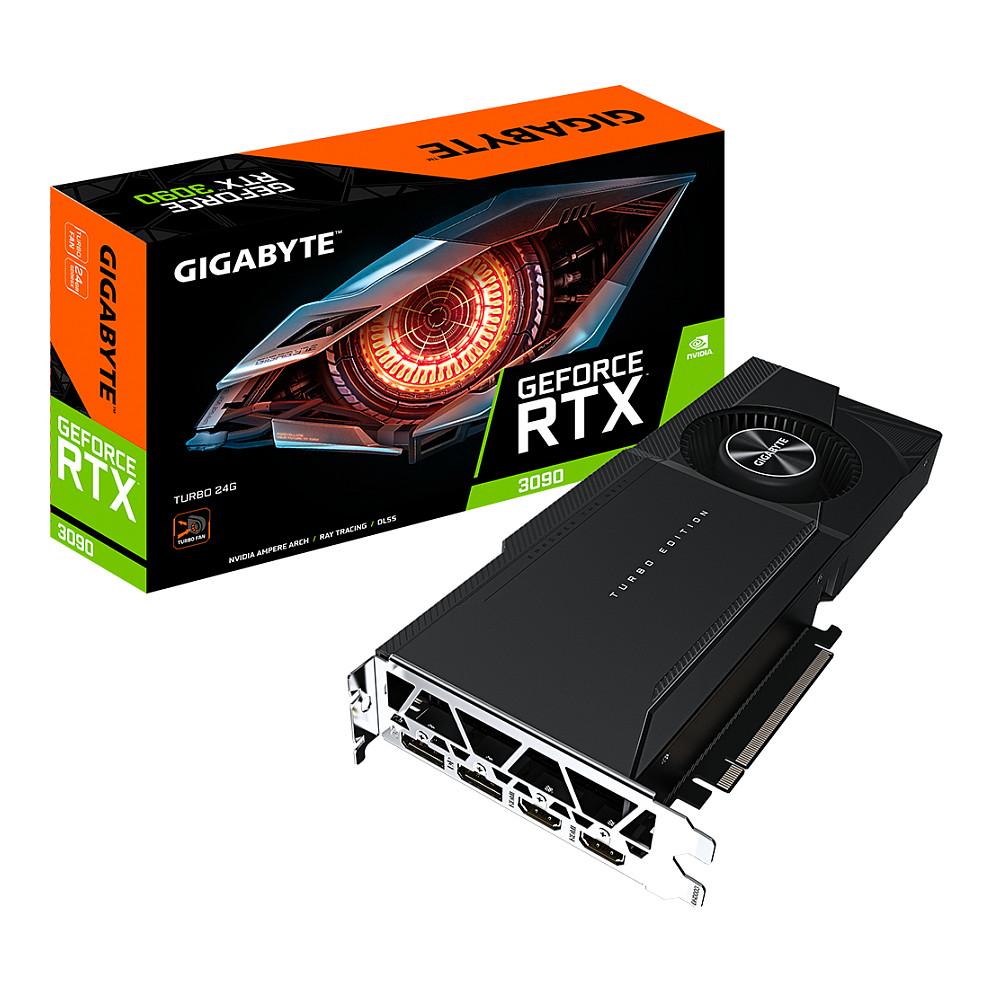 Kartelë Grafike Gigabyte NVIDIA GeForce RTX 3090 TURBO 24GB GDDR6X 384-bit PCIe 4.0 – Zezë