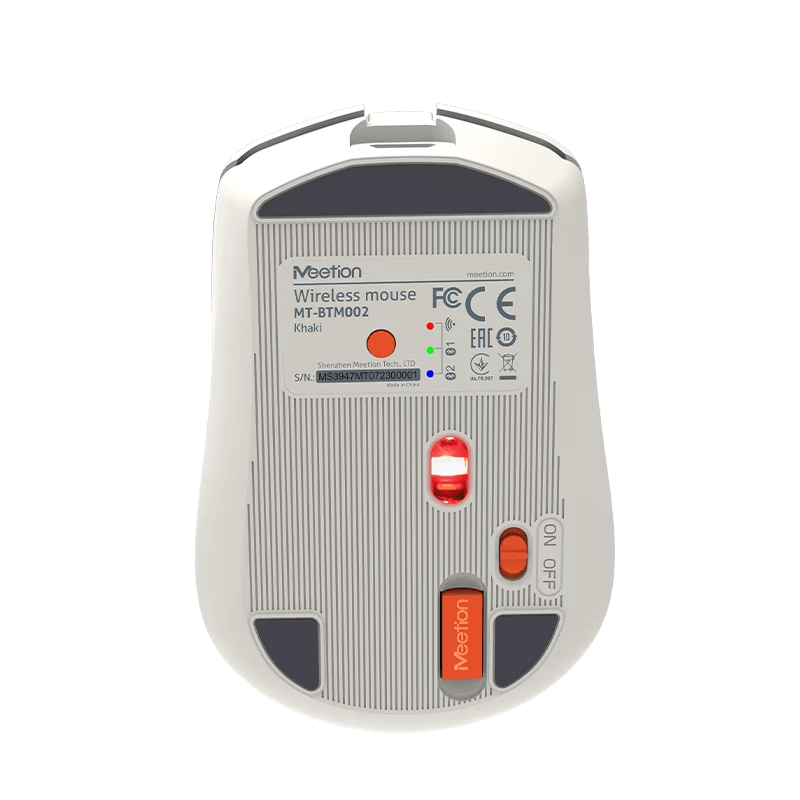 Maus pa Kabllo Meetion BTM002-02 Khaki Dual Mode / 2.4G / Bluetooth / USB Type-C / e krem - 3