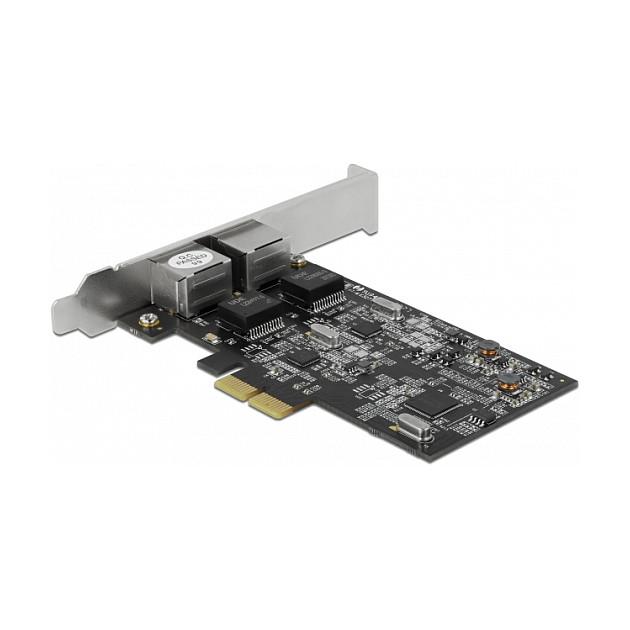 Karta të Rrjetit Delock 89530 / PCIe x2 / 2x 2.5 Gigabit LAN RJ45 / 2.5Gbps / Realtek RTL8125B - 2