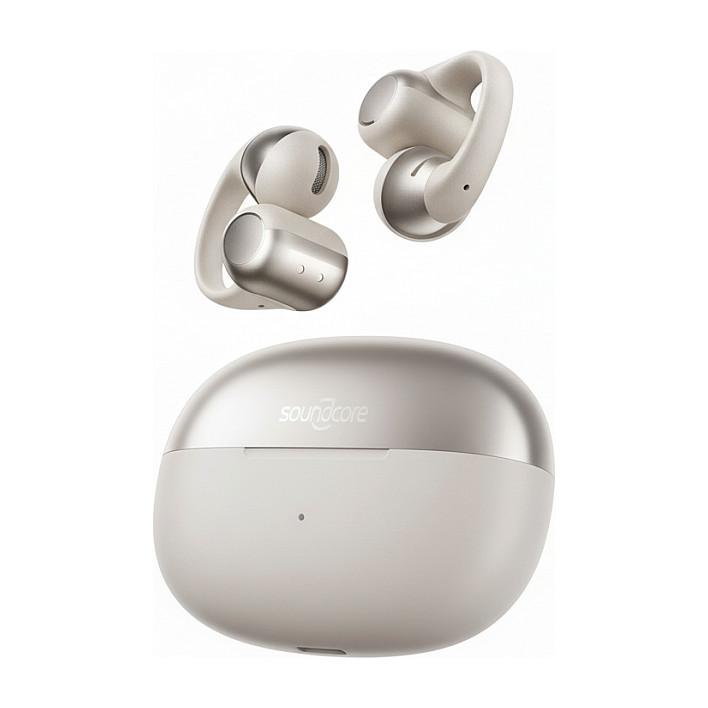 Kufje pa Kabllo Shokz OpenDots One / Bluetooth 5.4 / Open-Ear Clip-On / TWS - Krem