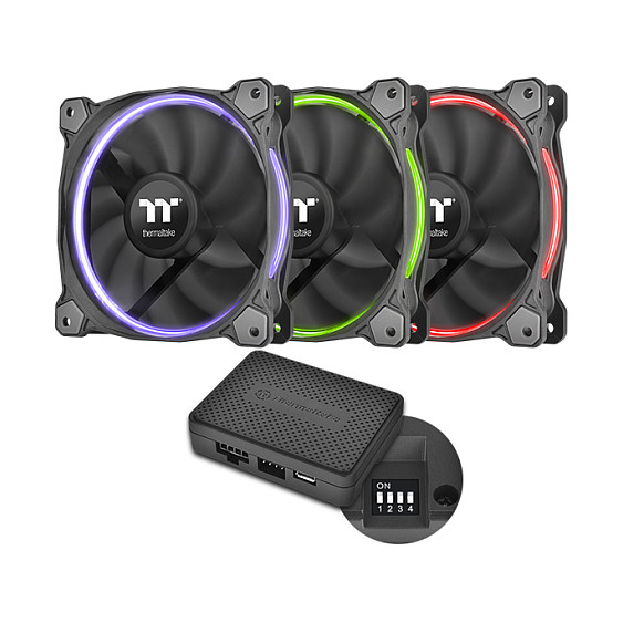 Ftohës për Kasë 140mm Thermaltake Riing 14 LED RGB – Zezë - 12