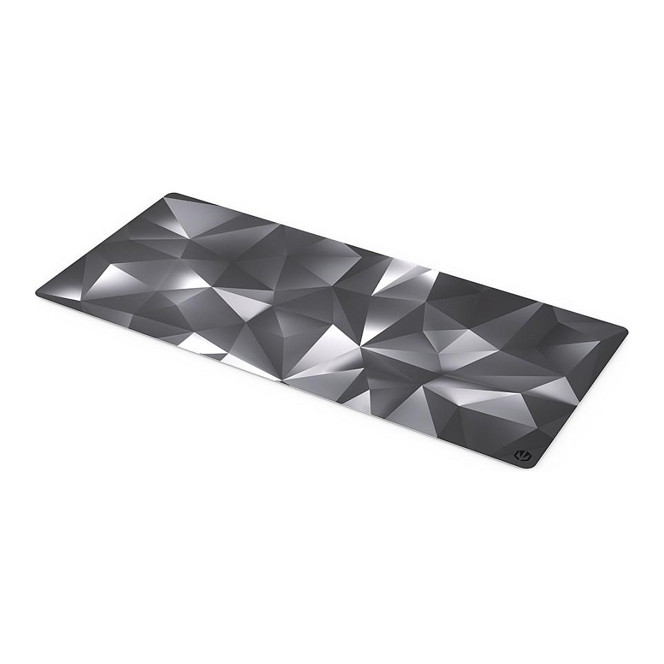 Mauspad Gaming ENDORFY Crystal Black XL / 900x400x3mm / XL / Sipërfaqe Pëlhure / Rezistent ndaj Lagështirës / Skaje të Qepura / Bazë Gome – Zezë/Gri/Bardhë
