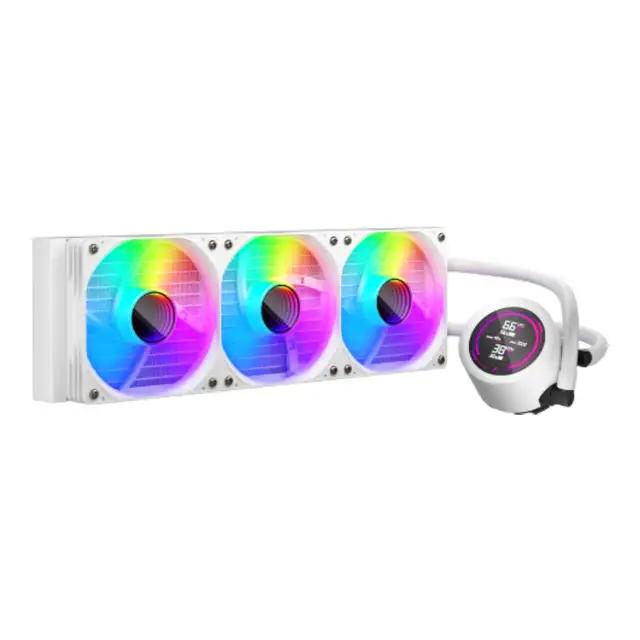 Ftohës për Procesor 1stPlayer TS4 RGB, 360mm, AIO, 3x 120mm, ARGB, 300W TDP - Bardhë