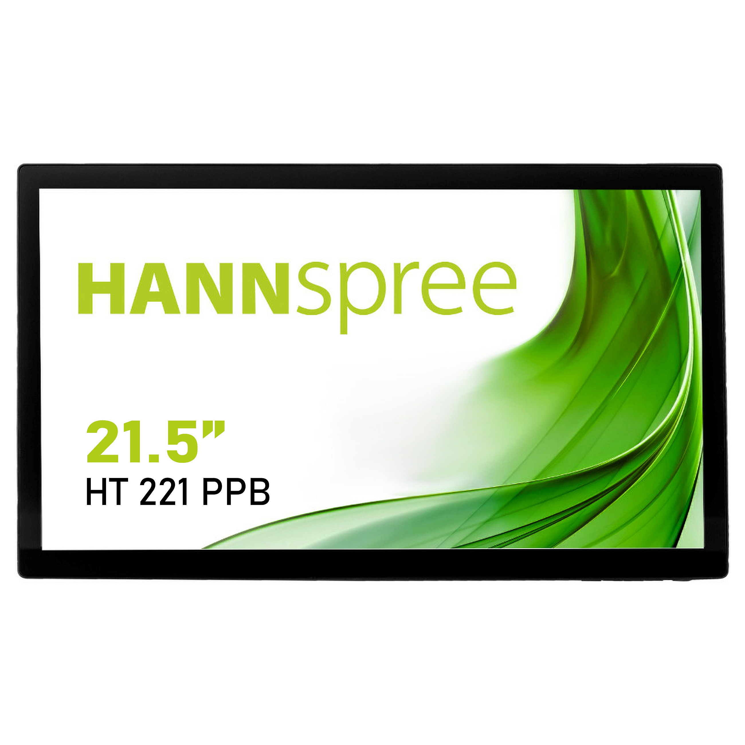 Monitor Hannspree HT221PPB / 21.5"/ Full HD VA LED / Touchscreen / 60 Hz / 4 ms / VGA+HDMI+DP+USB - Zezë - 1