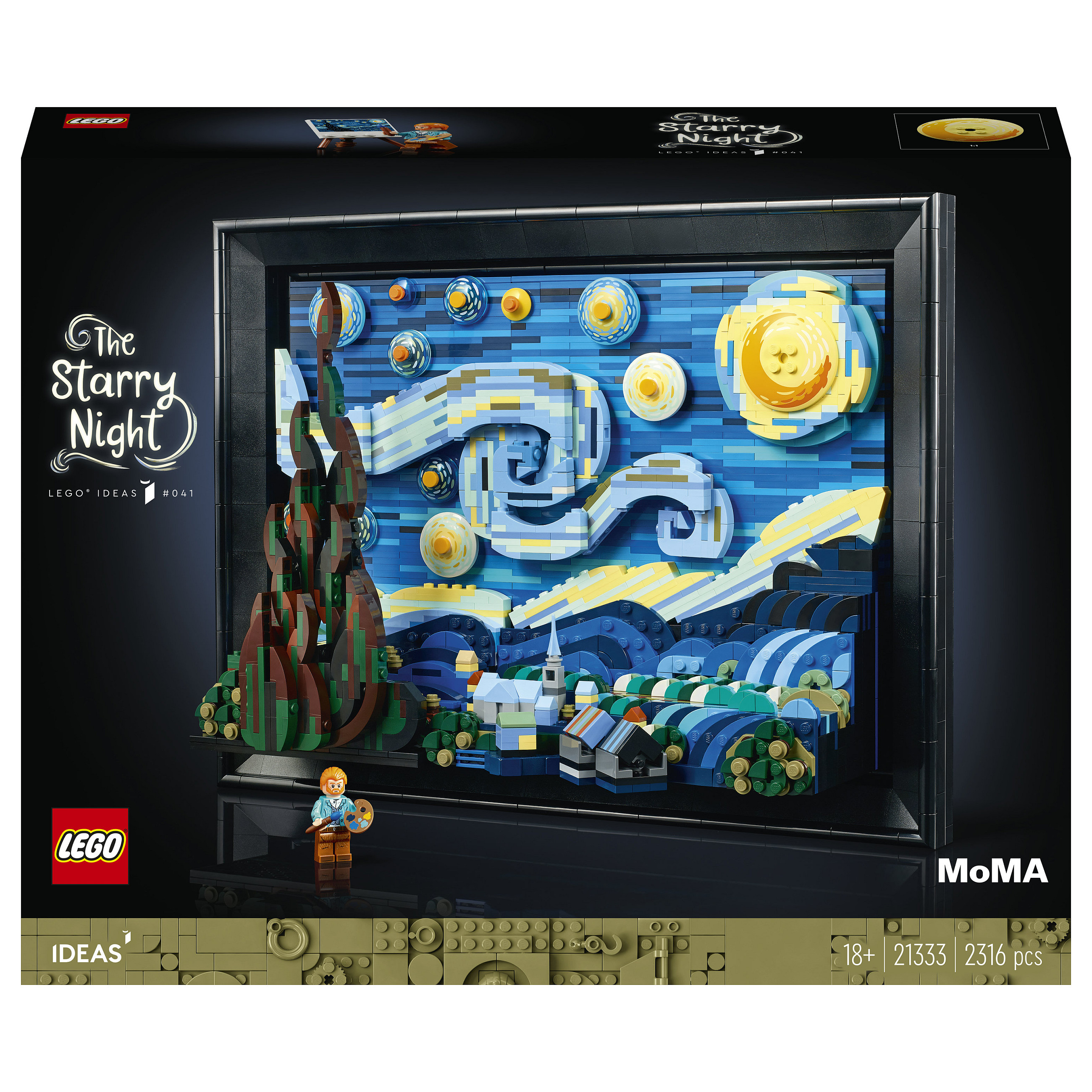LEGO Ideas Vincent van Gogh – The Starry Night - 1