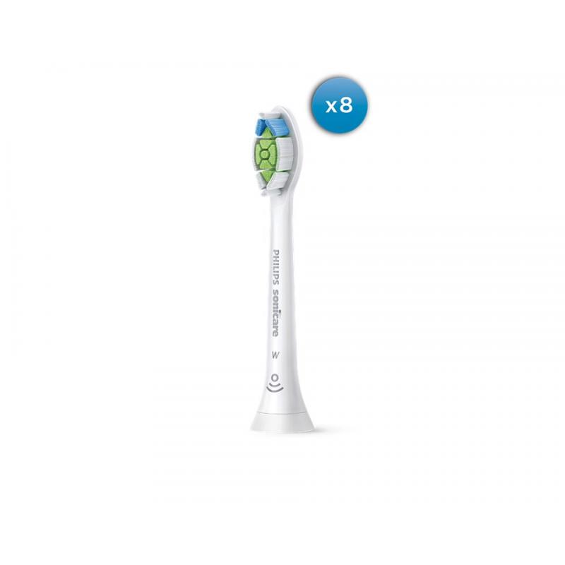 Koka zëvendësuese për furçë dhëmbësh elektrike Philips Sonicare W2 Optimal White HX6068/87 / BrushSync / 62.000 Lëvizje/min / 3 Muaj / 8 Copë - Bardhë