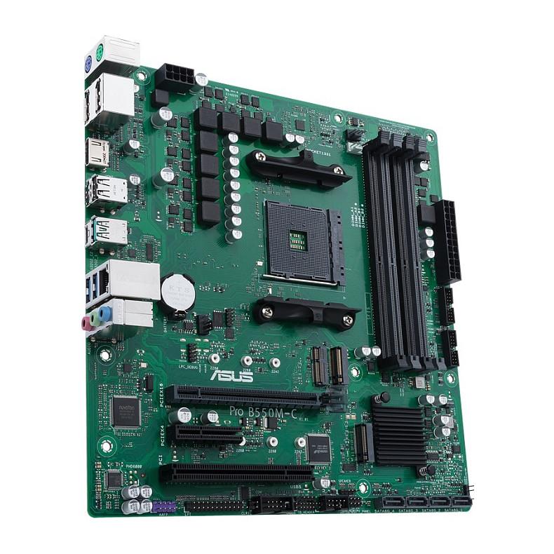 Pllakë Amë ASUS PRO B550M-C/CSM / AMD AM4 / B550 / DDR4 / Micro ATX / Gigabit LAN - 3