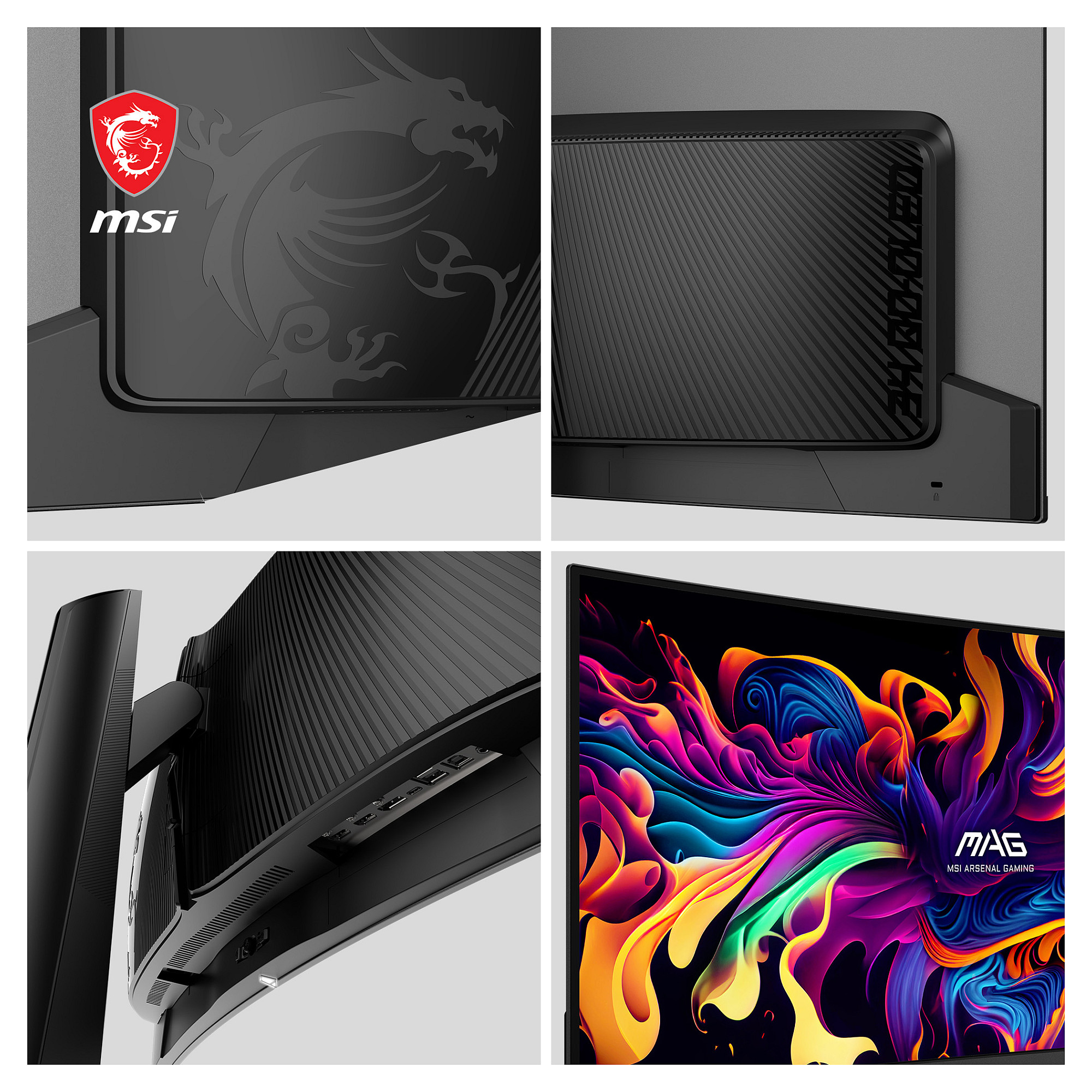 Monitor Gaming Curved MAG 341CQPDE / 34"/ UWQHD QDOLED / 175Hz / 0.03ms / USB+HDMI+DP - Zezë - 4