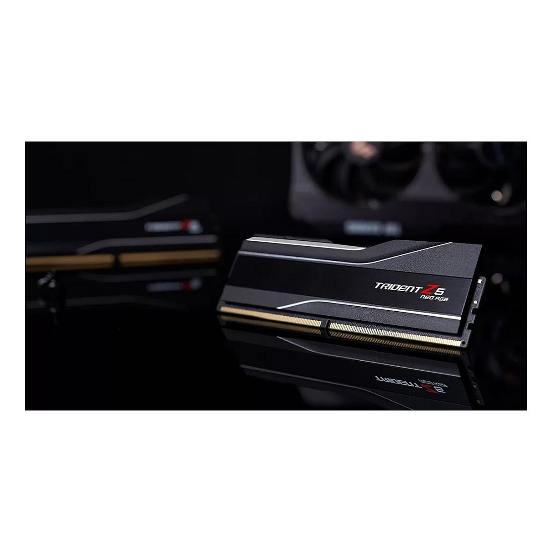 RAM Memorie DDR5 G.Skill Trident Z5 Neo RGB F5-6000J3444F64GX2-TZ5NR, 128GB (2x64GB), DIMM, 6000MHz, CL34, 288-pin - Zezë - 6