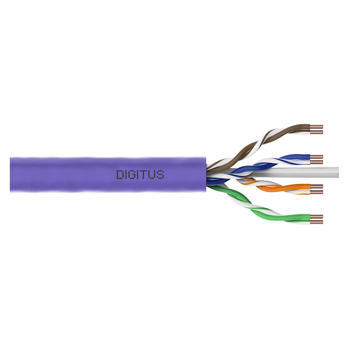 Kabllo për Rrjet (UTP) DIGITUS DK-1613-VH-305, Cat6, U/UTP, 305 m - Vjollcë
