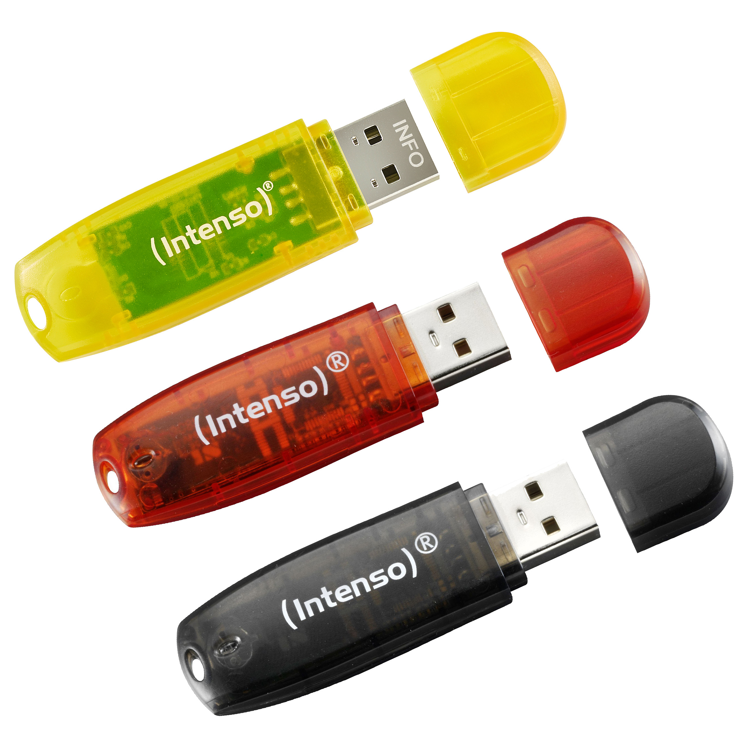 USB Flash Drive 2.0 Stick Intenso 32GB Rainbow Line Triple Pack - 5