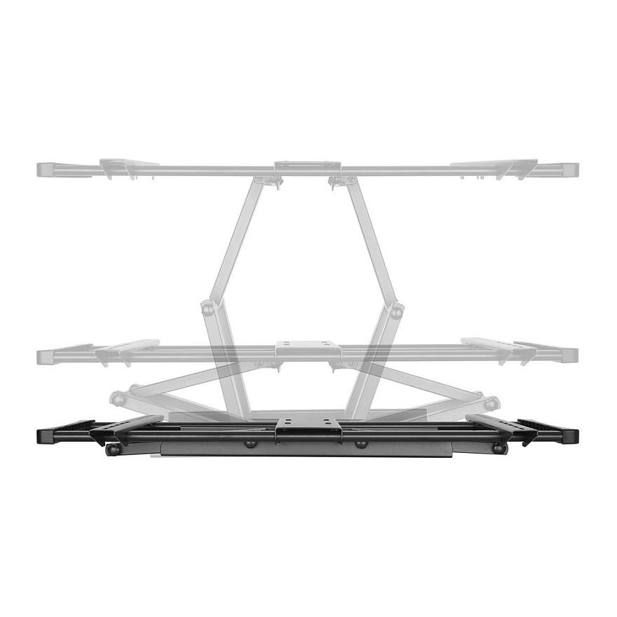 Mbajtëse Muri për TV Manhattan 461221 / 60"-100" / 80kg / Full Motion / Tilt -15° deri +5° / Swivel ±45° - Zezë - 12