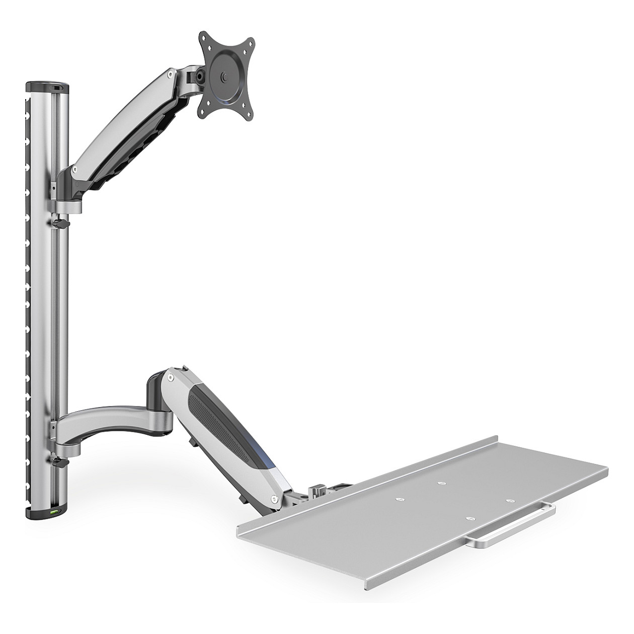 Mbajtëse për monitor DIGITUS DA-90354 / Keyboard Tray / 69 cm / 27" / 8kg - Argjend