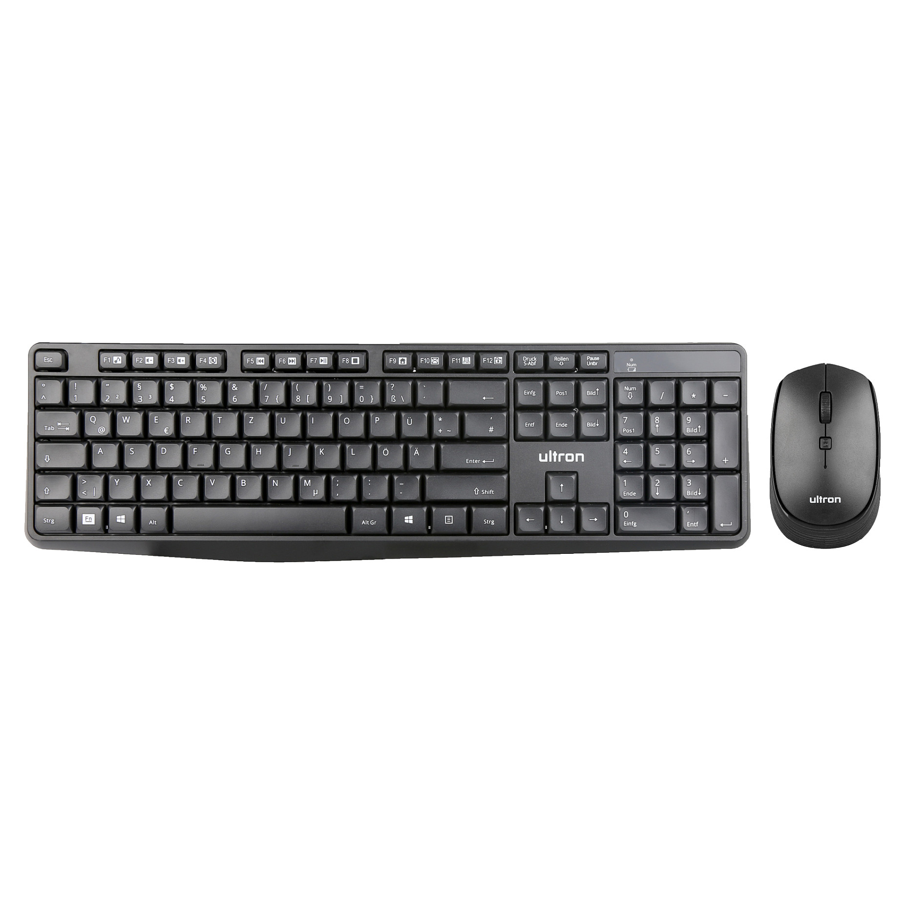 Combo (Tastierë & Maus ) Ultron UMC‑300 Wireless 2‑in‑1 Set - Zezë - 1