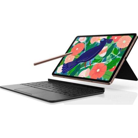 Tastierë Book Cover Samsung EF-DT970, për Galaxy Tab S7+/S8+, QWERTZ, Touchpad, POGO, 81 Taste-Zezë