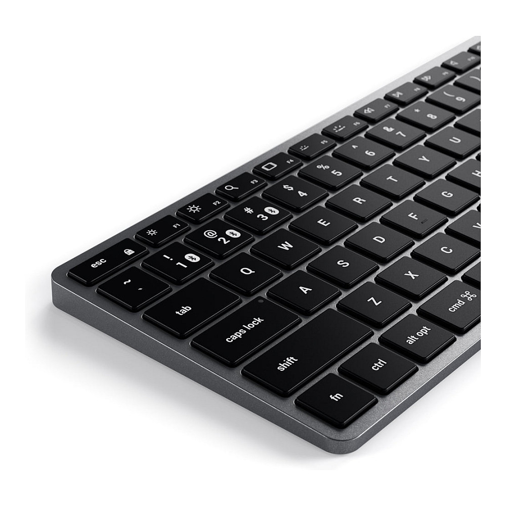 Tastierë Pa kabllo Satechi Slim X1 / QWERTZ DE / Bluetooth / Backlit / USB-C - Zezë/Hiri - 4