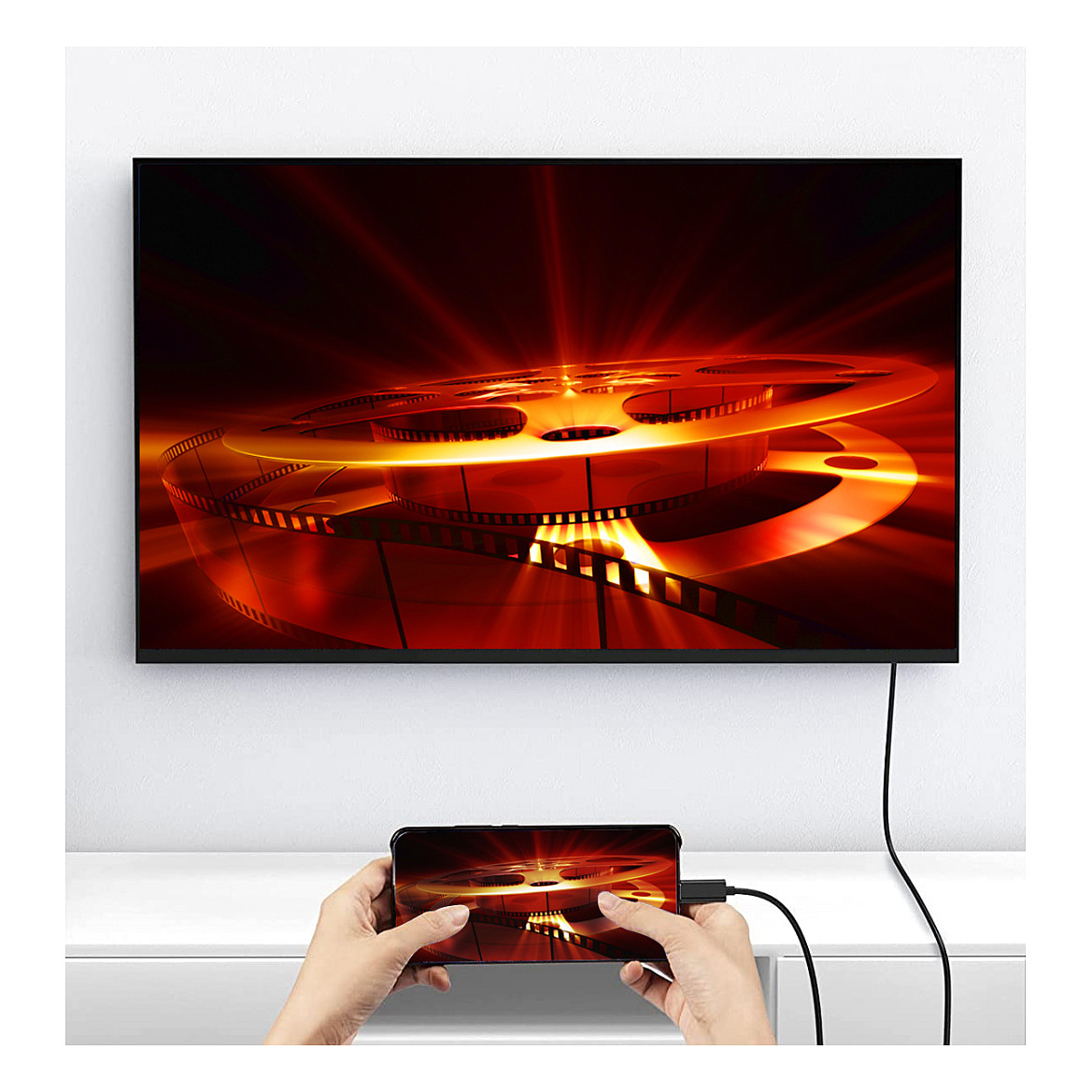Kabllo Adapter Equip USB-C & HDMI 4K30Hz 1.00m / e zezë - 6