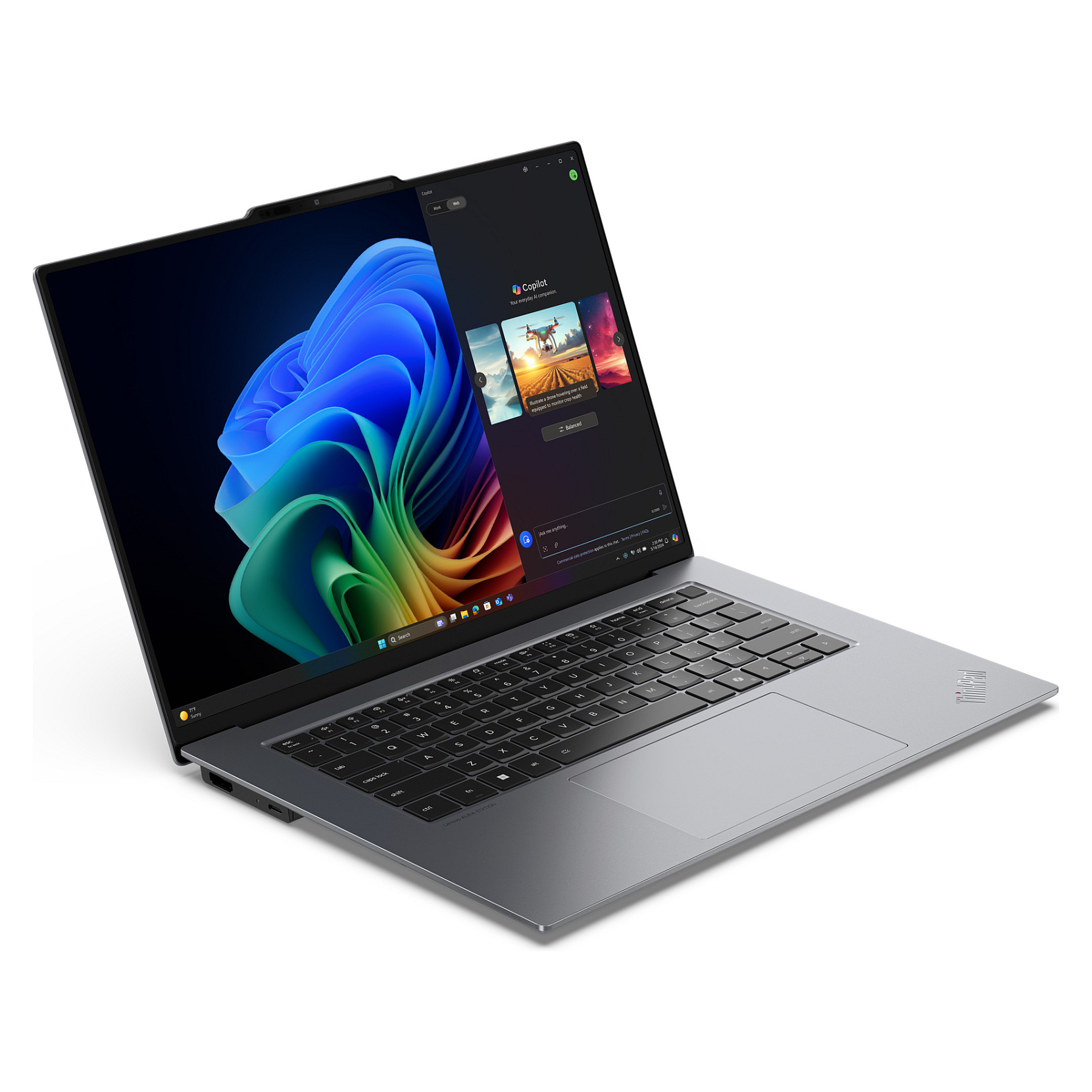 Laptop Lenovo ThinkPad X9-15 G1 / Ultra 7 258V / 32GB LPDDR5 / 1TB / 15.3" 2.8K OLED Touch / Intel Arc 140V / DE  / Gri - 8
