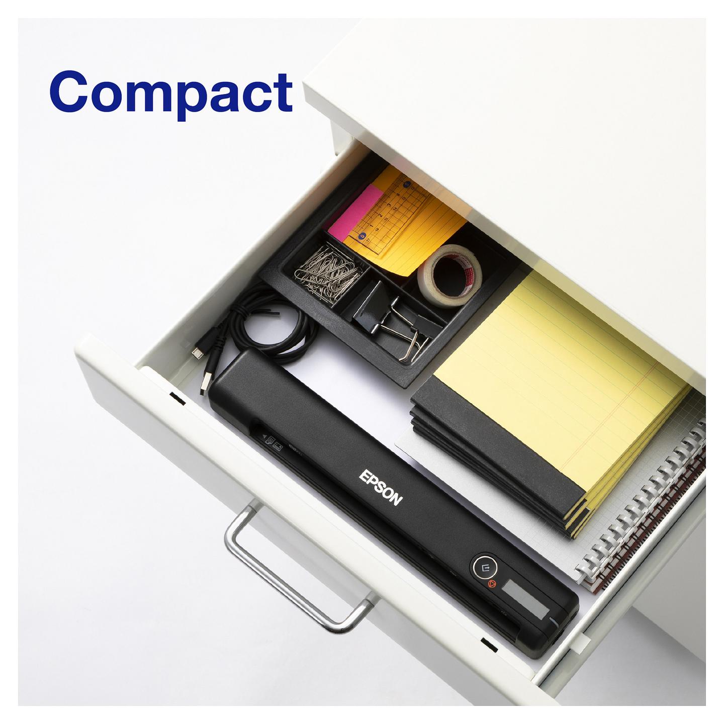 Skaner Dore Epson WorkForce ES-60W / 600x600 DPI / CIS / Wi-Fi / A4 / 300 Faqe/Ditë - Zezë  - 10
