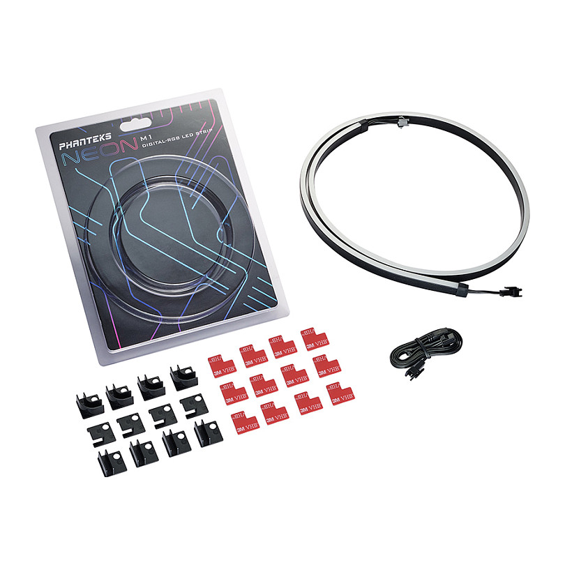 Shirit D-RGB për Kasë Phanteks NEON / 1000mm / 70 LED / 5V – RGB