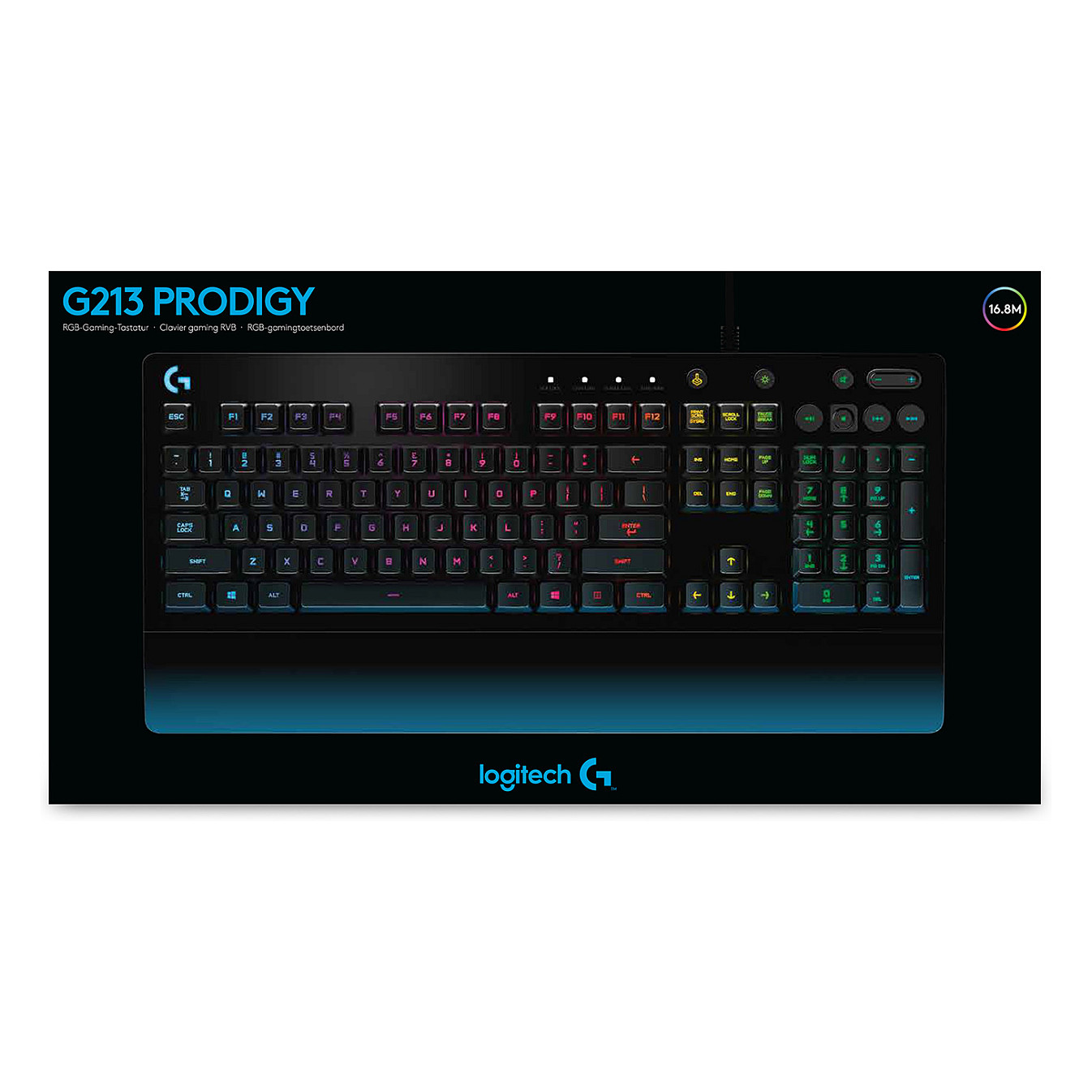 Tastierë Gaming Logitech G213 Prodigy RGB Wired / AZERTY - Zezë - 11