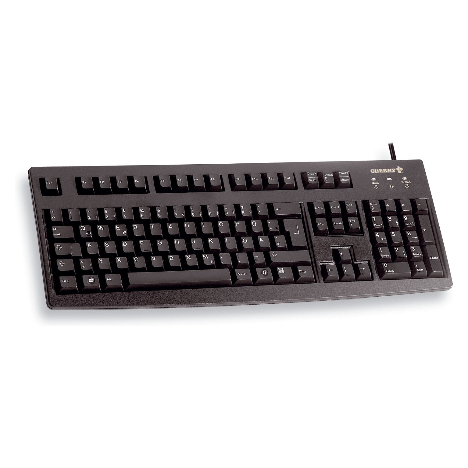 Tastierë Me kabllo Cherry G83-6105 LUNDE-2 USB black QWERTZ SH - 1