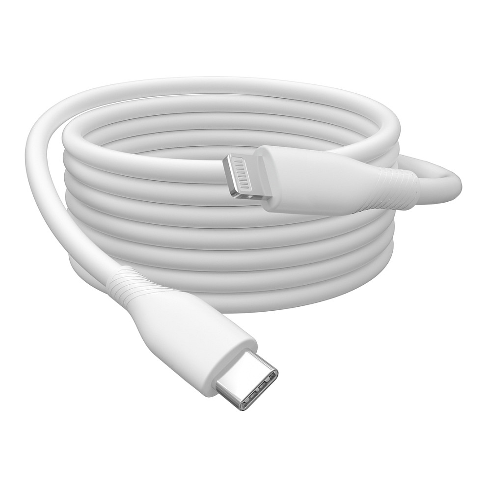 Kabllo USB DIGITUS USB 2.0 Type‑C → Lightning Silicone / 0.5 m – Bardhë - 5