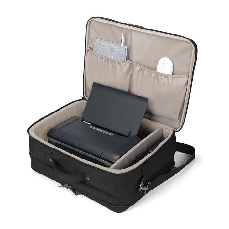 Çantë për Laptop DICOTA Multi Twin FIVE, 15–17.3", 900D PET i Ricikluar, Ndarje për Tablet, RFID, Rrip për Valixhe - Zezë - 8