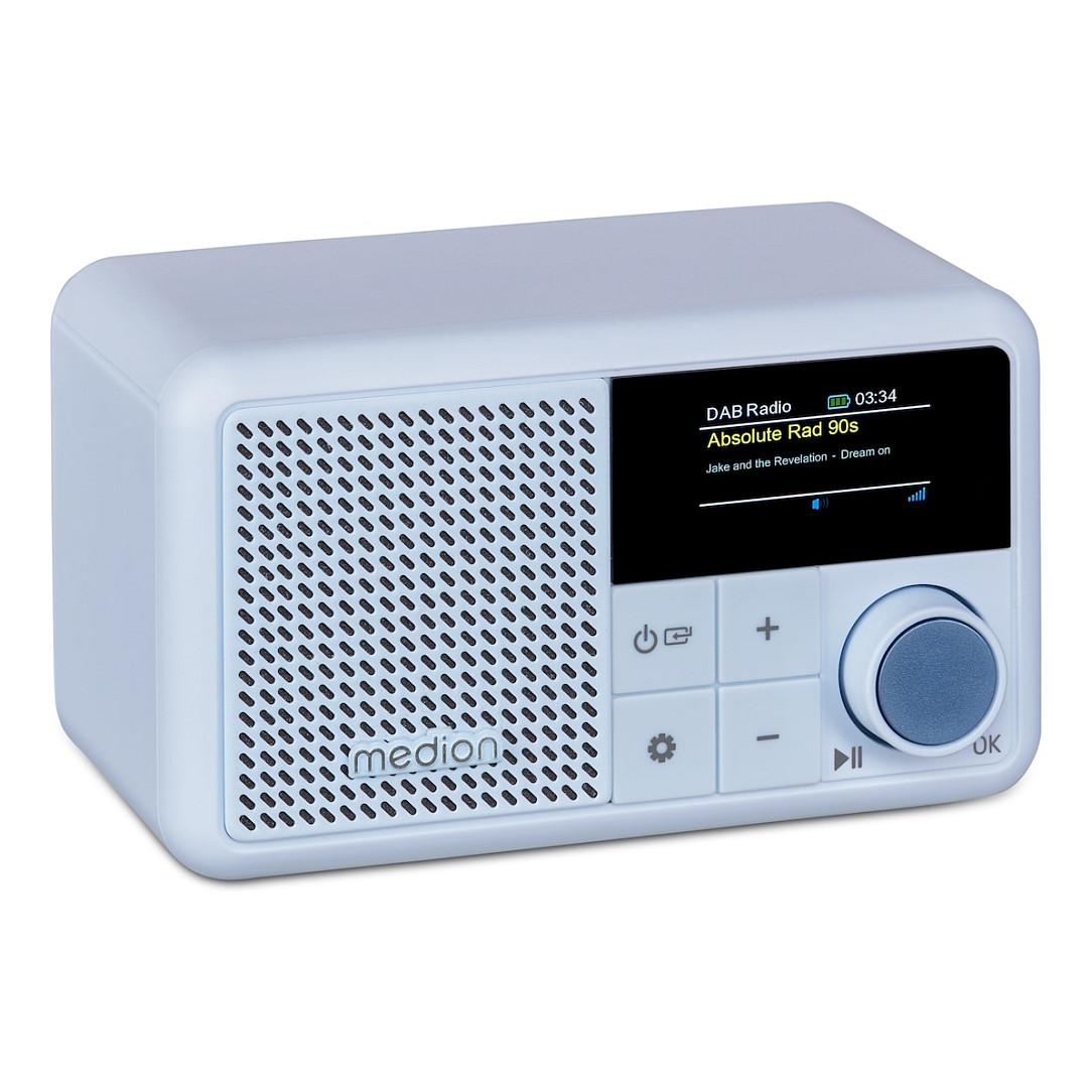 Radio Portative MEDION LIFE S66822 / DAB+ / FM / TFT / 2W / IPX1 - Aqua - 6