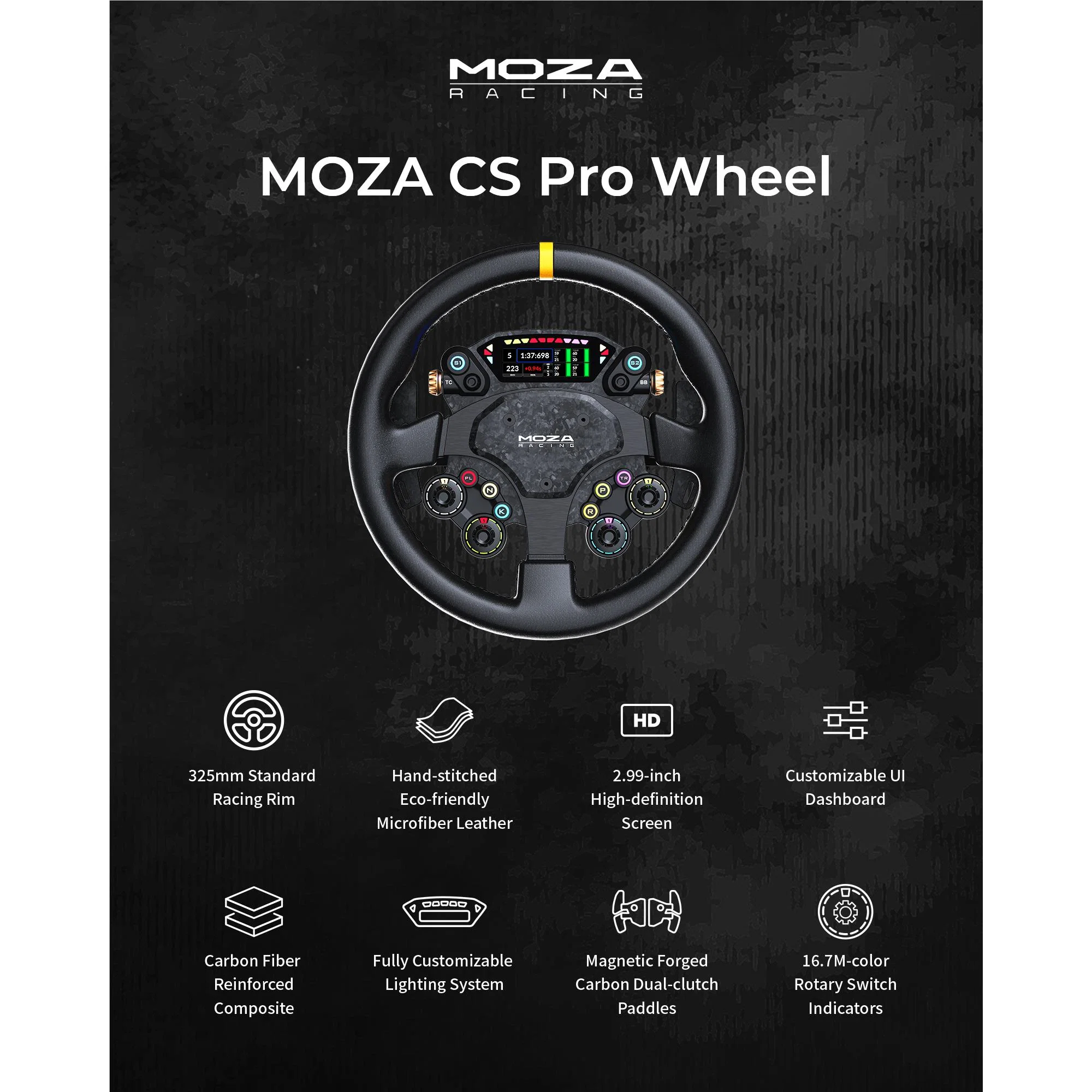 Kontroller Timon Moza Racing - Zezë - 5
