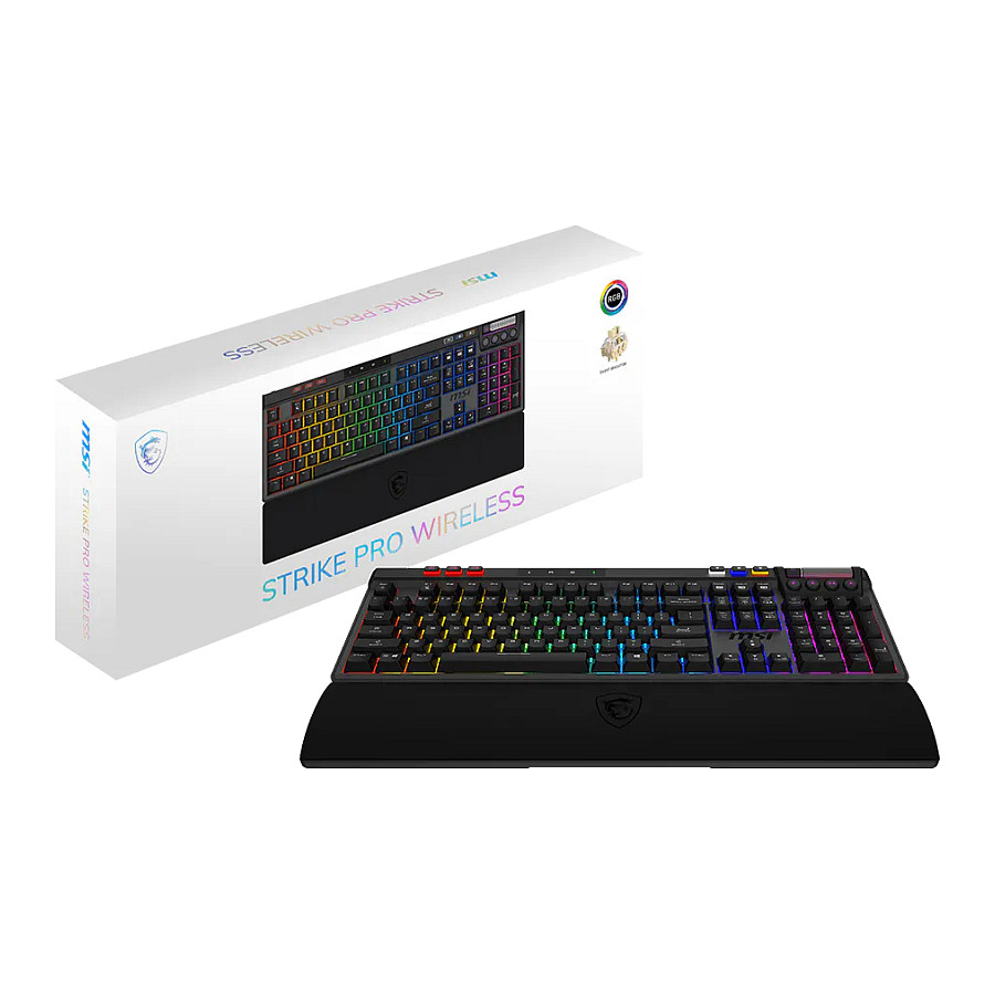 Tastierë Gaming MSI Strike Pro W Silent Wireless / German Language - Zezë - 5