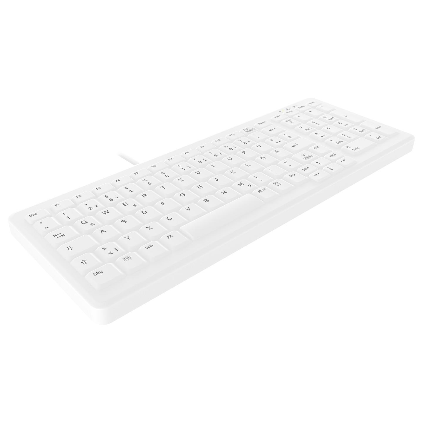 Tastierë me kabllo Active Key AK-C7000, USB, QWERTZ – Bardhë - 2