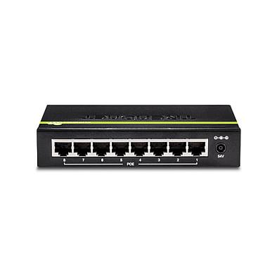 Switch TRENDnet TPE-TG82g, 8 porta Gigabit Ethernet PoE+, PoE 61W, Switching Capacity 16Gbps, Unmanaged - Zezë