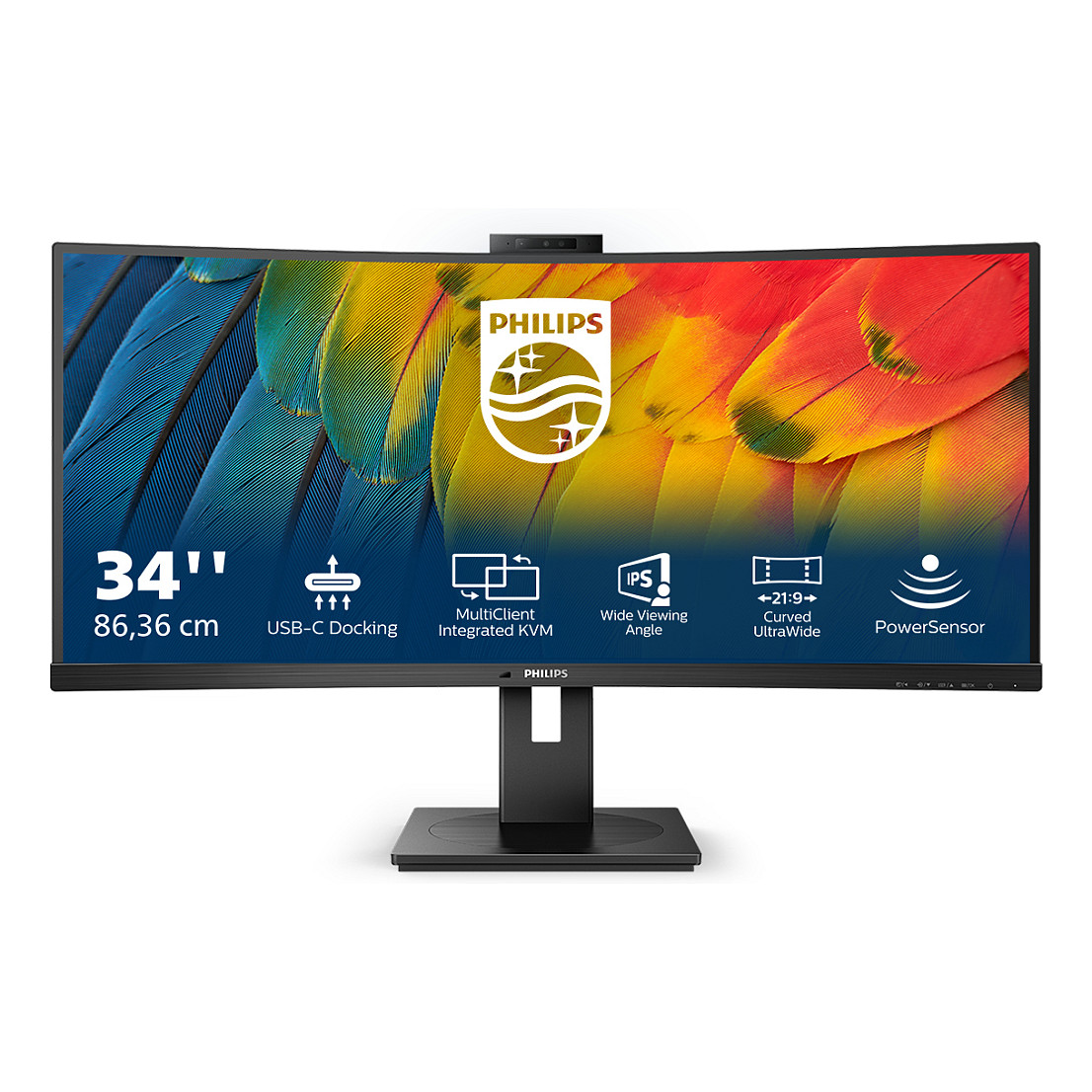 Monitor Philips 34B1U5600CH / 34" / 3440x1440 / 120Hz / 4ms / VA / i zi - 2
