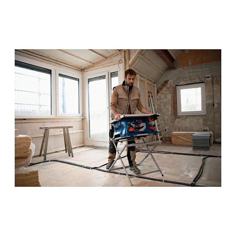 Sharrë Tavoline me Bateri Bosch GTS 18V-216 Professional, 18V, Brushless, 216mm, 4500rpm, 70mm - Blu/Zezë - 6
