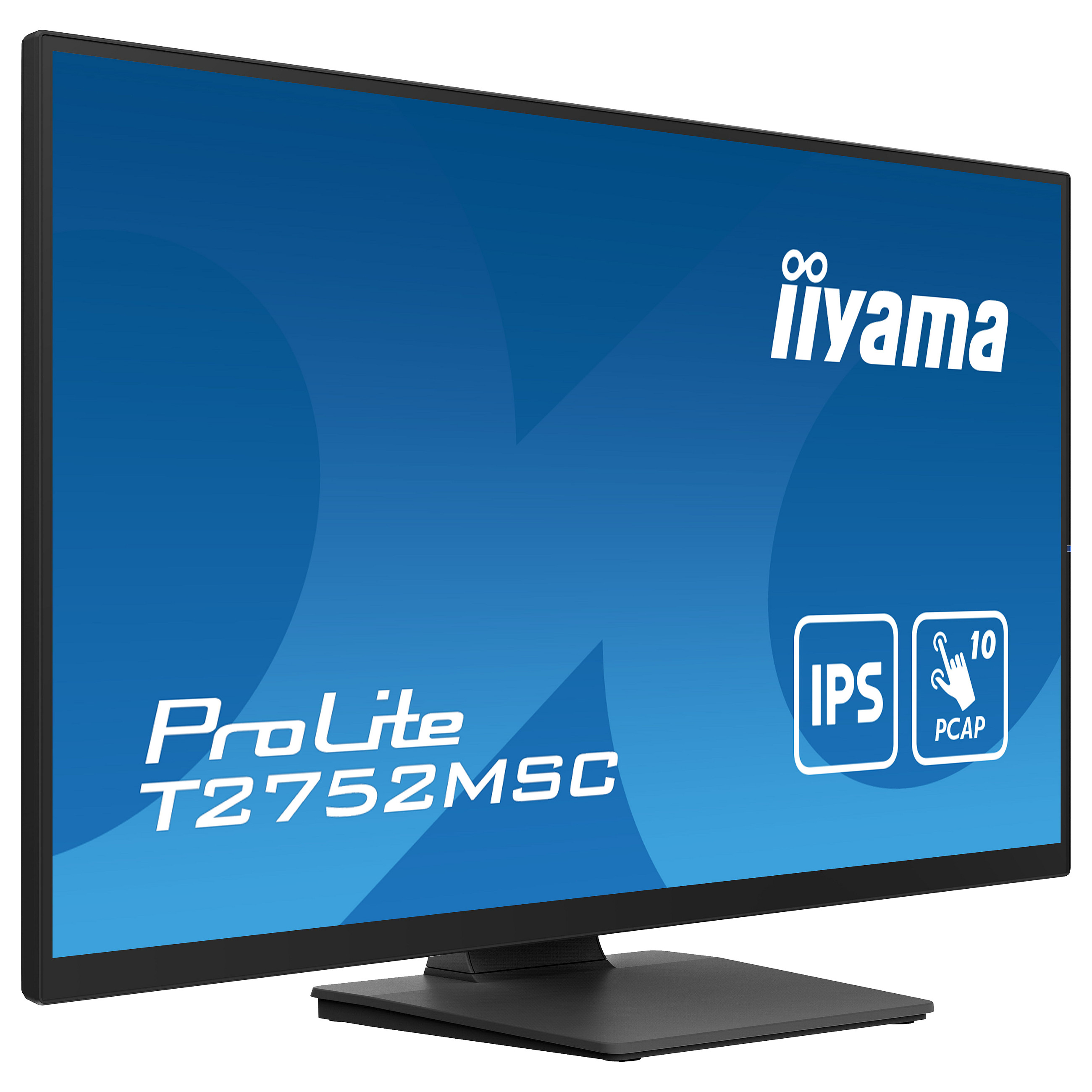 Monitor iiyama ProLite T2752MSC-B1 / 27" / Full HD IPS / LED / Touchscreen / 60 Hz / 5 ms / HDMI+USB+DP+HDCP - Zezë - 2