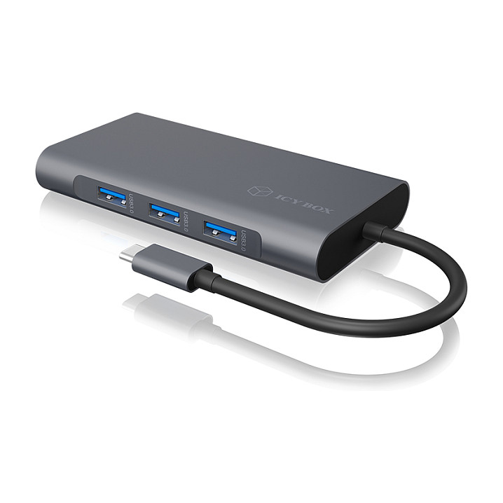 Docking Station ICY BOX IB‑DK4040‑CPD / 10‑in‑1 / PD 100W / 3xUSB-A / 1xUSB-C / 1xHDMI / 1xVGA – Zezë - 1
