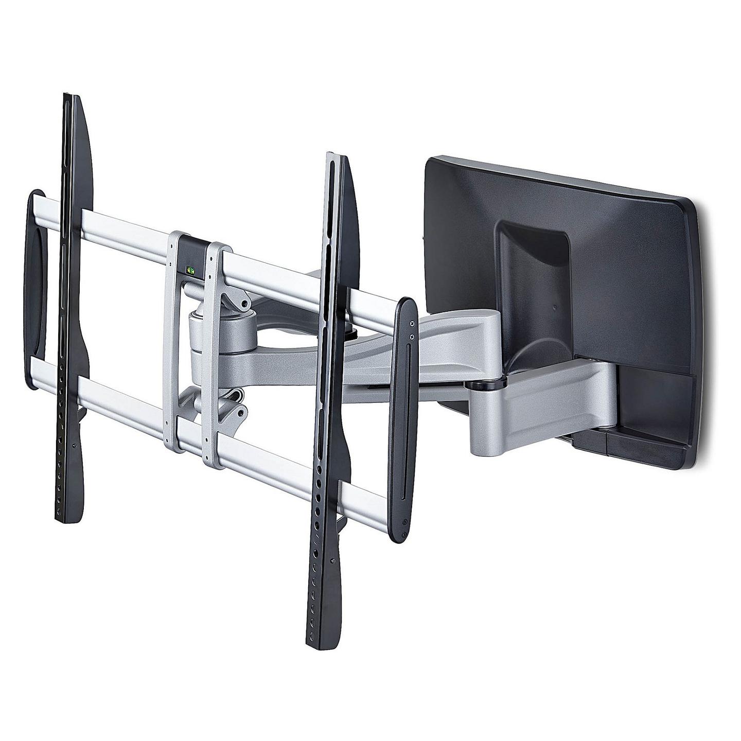 Mbajtëse për TV StarTech.com 100AP1-TV-WALL-MOUNT / 32–100" / deri 85kg / VESA 200x200–800x500 / Full Motion / Montim në Mur - Zezë/Argjend
