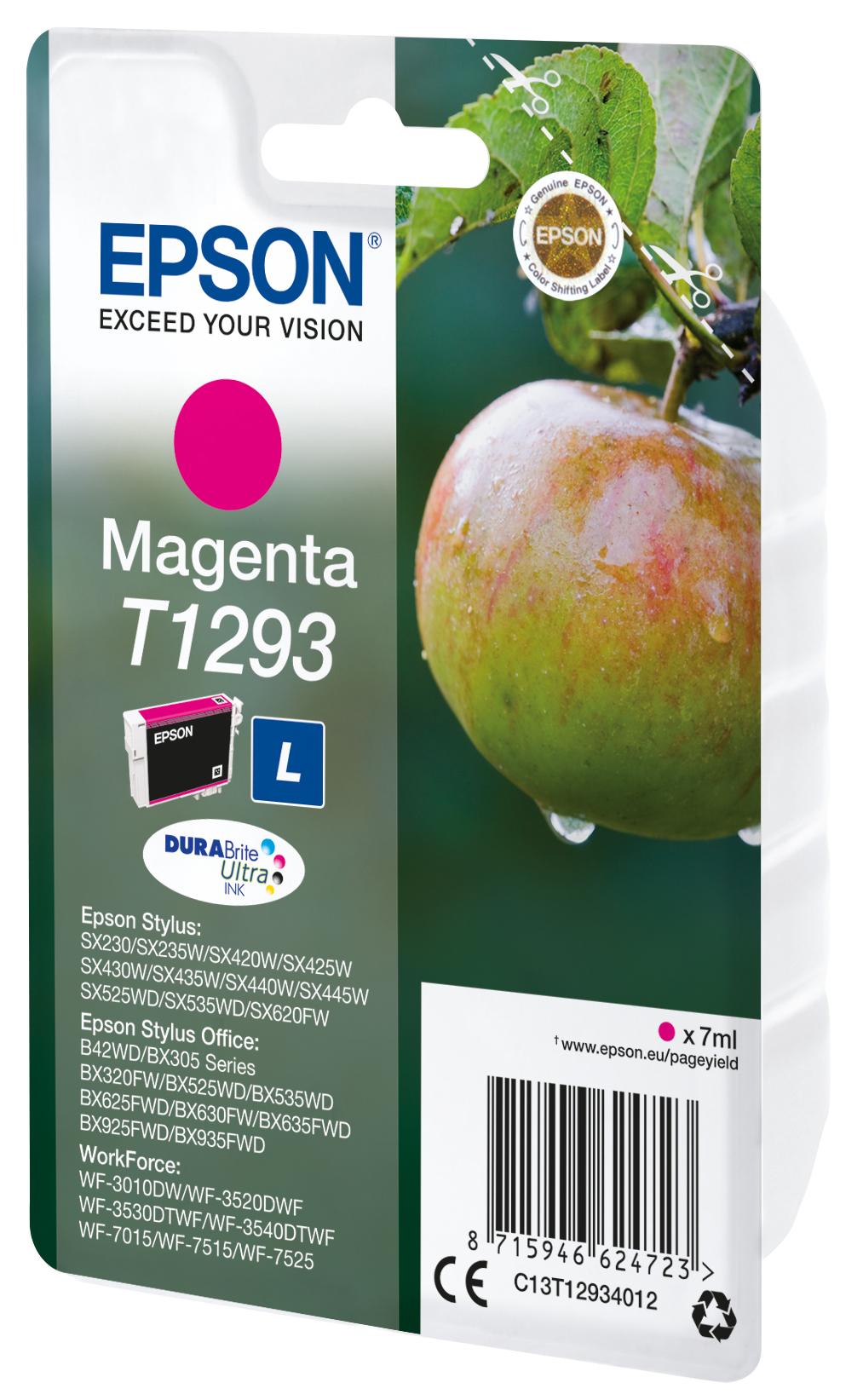 INK Epson T1293 / C13T12934012 / 7 ml / 330 Faqe – Rozë