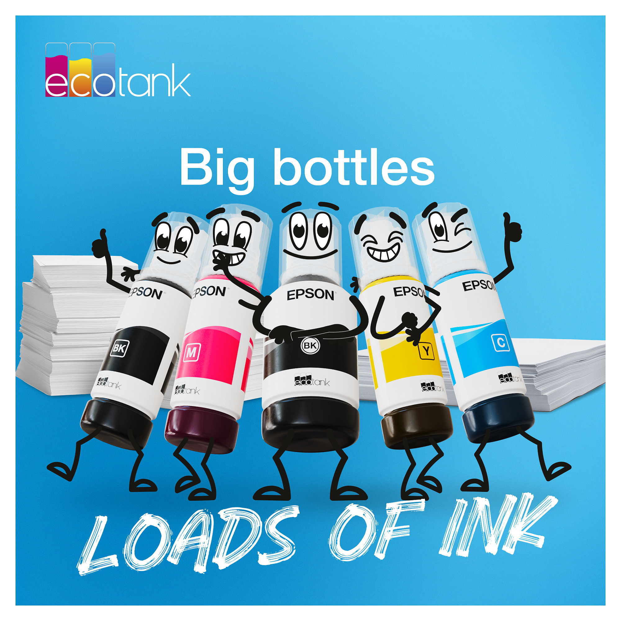 INK Epson 106 EcoTank Ink Bottle 1LB – Blu - 6