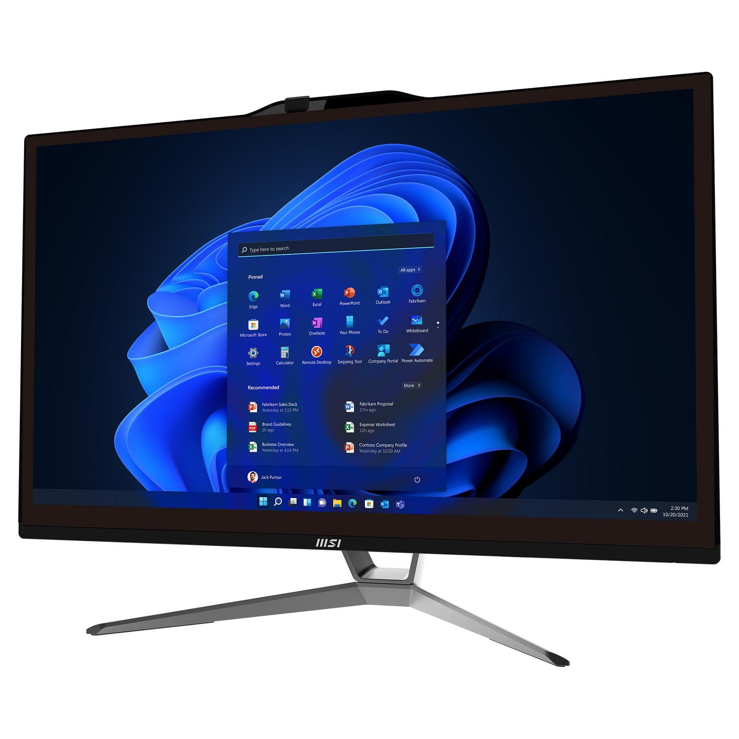 AIO MSI Pro AP222T 13M-045EU, Core i3-13100, 8GB DDR4, 256GB, 21.5" FHD IPS Touch, Tastierë & Maus - Zezë - 8