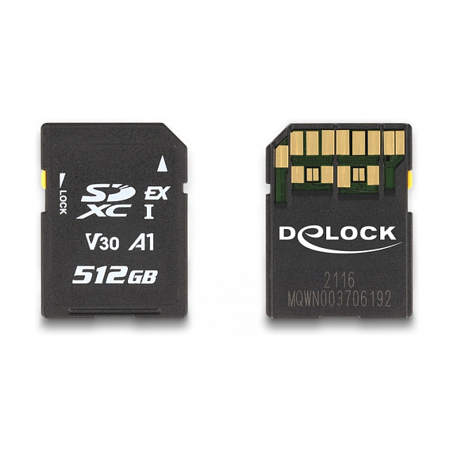 Kartë Memorie SD DELOCK Express 512GB – Zezë - 1