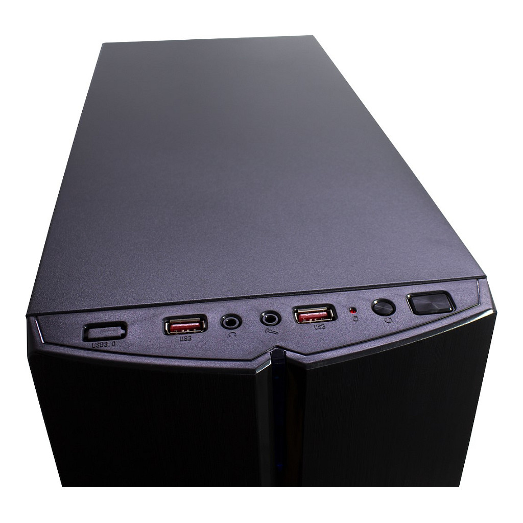 Kasë PC Inter-Tech B-48 / Mid Tower / ATX / 120/140mm Fan Support / 2.5" + 3.5" Bay - Zezë - 8